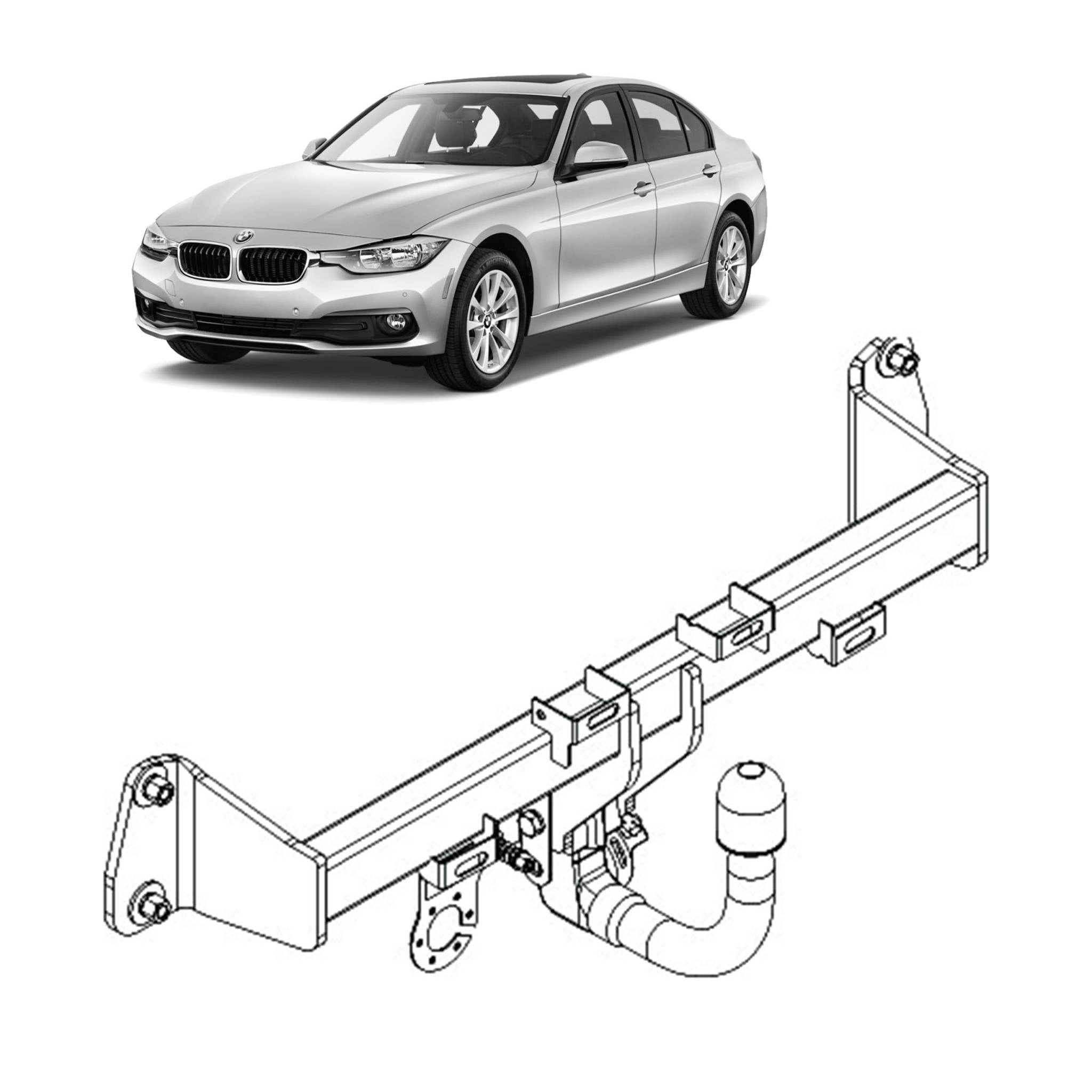 Bmw deals f30 towbar